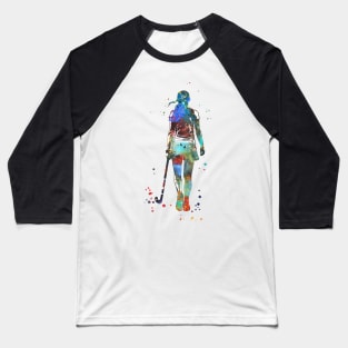 Field Hockey Player Girl Baseball T-Shirt